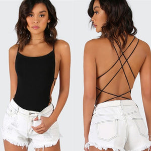 Crisscross Back Bodysuit