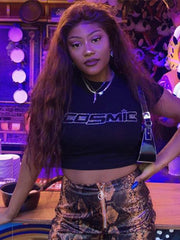 Load image into Gallery viewer, Rhinestone Graphic Crop top
