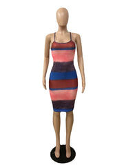 Load image into Gallery viewer, Halter Striped Dress
