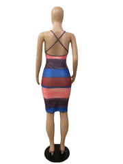 Load image into Gallery viewer, Halter Striped Dress

