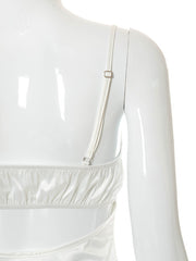 Load image into Gallery viewer, Satin Lace Spaghetti Strap Dress
