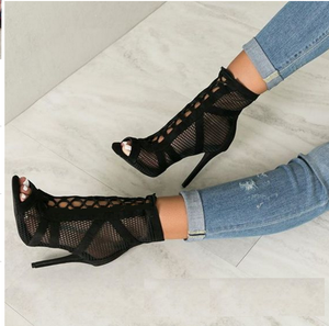 Mesh High Heel