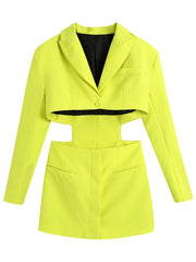 Load image into Gallery viewer, Blazer Jacket With Skirt
