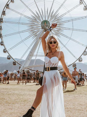 Load image into Gallery viewer, Spaghetti Strap Sheer Dress
