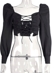 Load image into Gallery viewer, Long Sleeve Crop Top
