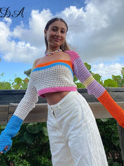 Load image into Gallery viewer, Crochet Long Sleeve Top
