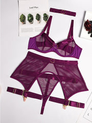 Load image into Gallery viewer, Four Piece Lingerie Set
