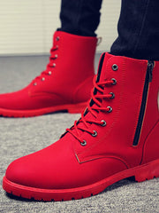 Load image into Gallery viewer, Lace-Up/ Zipper Boots
