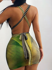 Load image into Gallery viewer, Sheer Striped Dress
