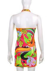 Load image into Gallery viewer, Colorful Halter Dress
