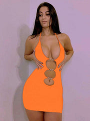 Load image into Gallery viewer, Cut Out Mini Dress
