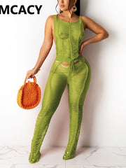 Load image into Gallery viewer, Mesh Jumpsuit
