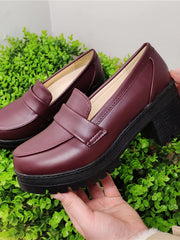 Load image into Gallery viewer, Chunky Heel Loafers
