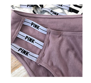 PINK Print Letter Underwear