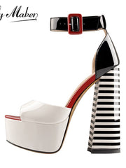 Load image into Gallery viewer, Chunky High Heel Shoes
