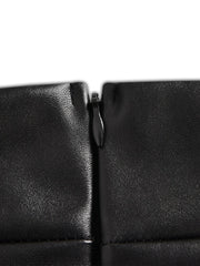 Load image into Gallery viewer, Faux Leather Ruffle Skirt
