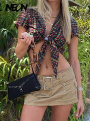 Load image into Gallery viewer, Mini Skirt With Belt
