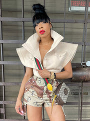 Load image into Gallery viewer, Oversized Collar Top
