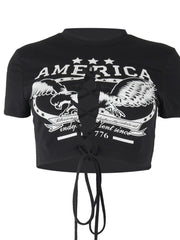 Load image into Gallery viewer, Front Lace-Up Crop Top
