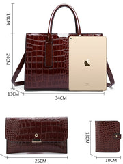 Load image into Gallery viewer, Crocodile Pattern Shoulder Bag
