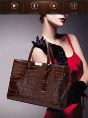Load image into Gallery viewer, Crocodile Pattern Shoulder Bag
