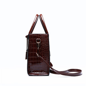 Crocodile Pattern Shoulder Bag