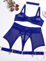 Load image into Gallery viewer, Four Piece Lingerie Set
