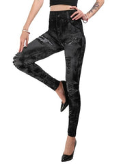 Load image into Gallery viewer, Jeans Print Capris
