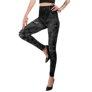 Jeans Print Capris