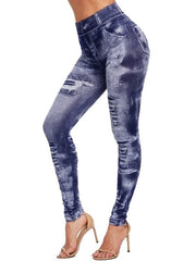 Load image into Gallery viewer, Jeans Print Capris
