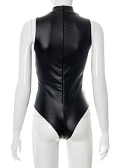 Load image into Gallery viewer, Faux Leather Bondage Bodysuit
