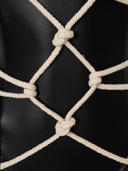 Load image into Gallery viewer, Faux Leather Bondage Bodysuit
