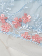 Load image into Gallery viewer, Floral Lace Embroidered Lingerie Set
