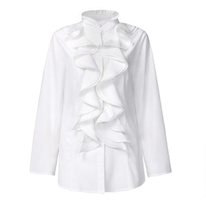 Long Sleeves Ruffled Blouse