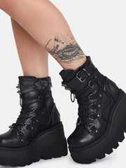 Load image into Gallery viewer, Chunky Heel Ankle Boots
