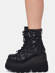 Load image into Gallery viewer, Chunky Heel Ankle Boots
