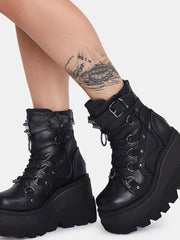 Load image into Gallery viewer, Chunky Heel Ankle Boots
