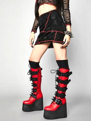 Load image into Gallery viewer, Knee High Gothic Style Boots

