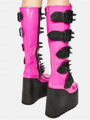 Load image into Gallery viewer, Knee High Gothic Style Boots
