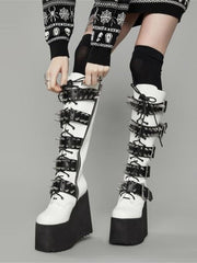 Load image into Gallery viewer, Knee High Gothic Style Boots
