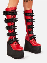 Load image into Gallery viewer, Knee High Gothic Style Boots
