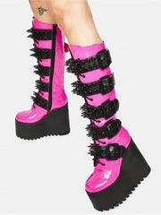 Load image into Gallery viewer, Knee High Gothic Style Boots
