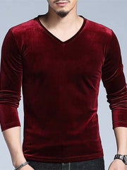 Load image into Gallery viewer, Long Sleeve Velvet T-Shirt
