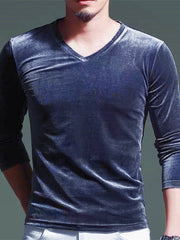 Load image into Gallery viewer, Long Sleeve Velvet T-Shirt
