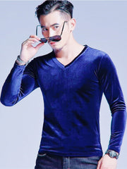 Load image into Gallery viewer, Long Sleeve Velvet T-Shirt
