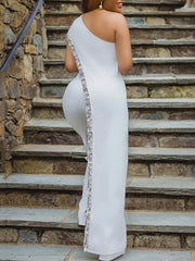 Load image into Gallery viewer, One-Shoulder Jumpsuit
