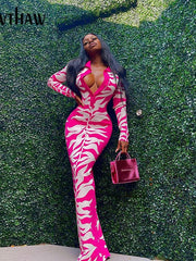 Load image into Gallery viewer, Long Sleeve Turn-down Collar Dress
