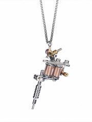 Load image into Gallery viewer, Tattoo Gun Pendant Necklace
