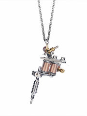Load image into Gallery viewer, Tattoo Gun Pendant Necklace
