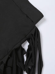 Load image into Gallery viewer, Long Fringe Edge Skirt
